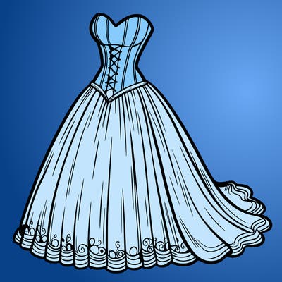 wedding dress-corset and a long and flowy skirt