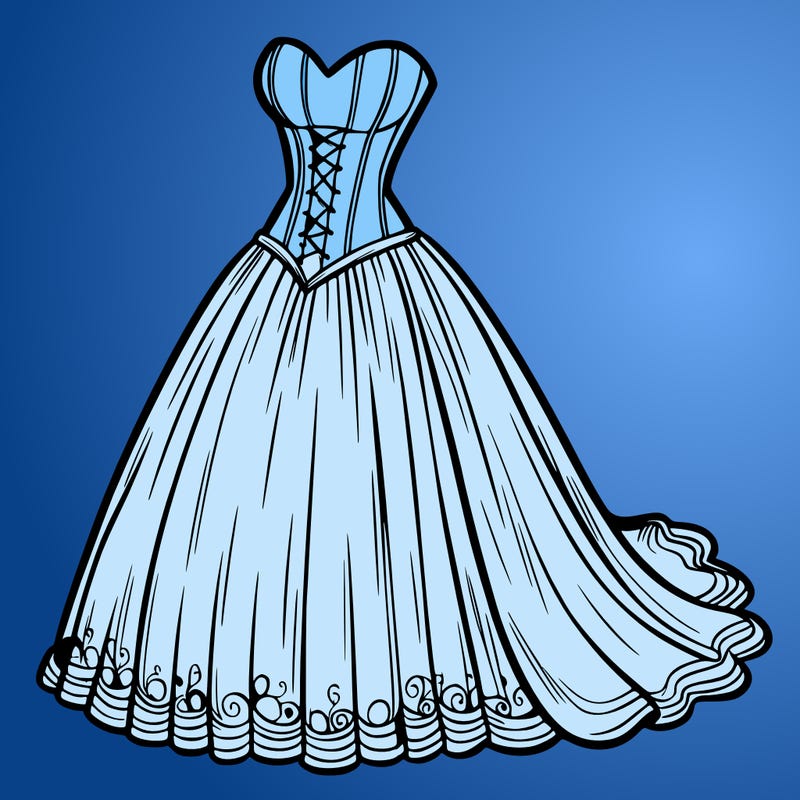 wedding dress-corset and a long and flowy skirt