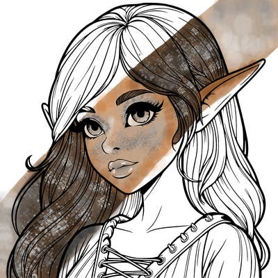 realistic elf girl