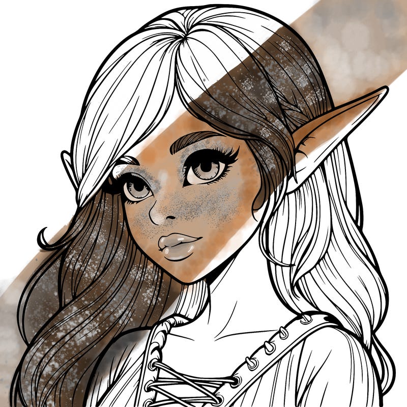 realistic elf girl