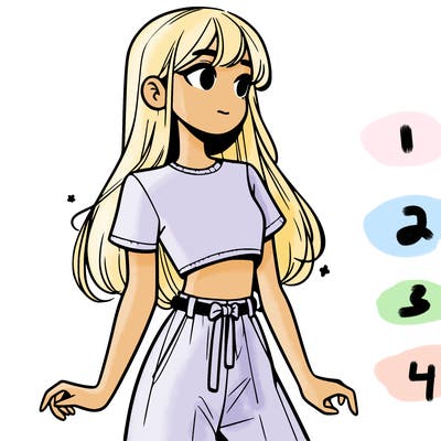 girl in a cute crop top