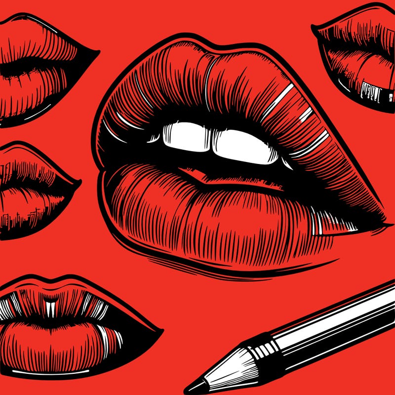 realistic  lips