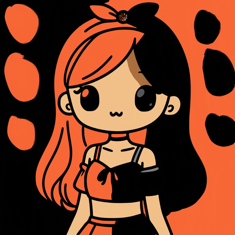 a girl with a cute blue crop top