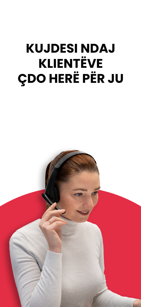 ShopAZ - A customer support representative wearing a headset for the ShopAZ shopping app