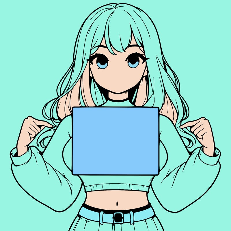girl holding a blank sign in a long sleeve crop top