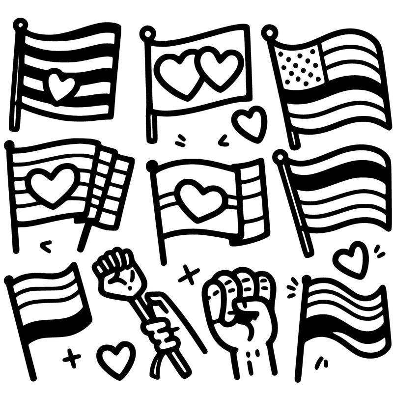 pride flags