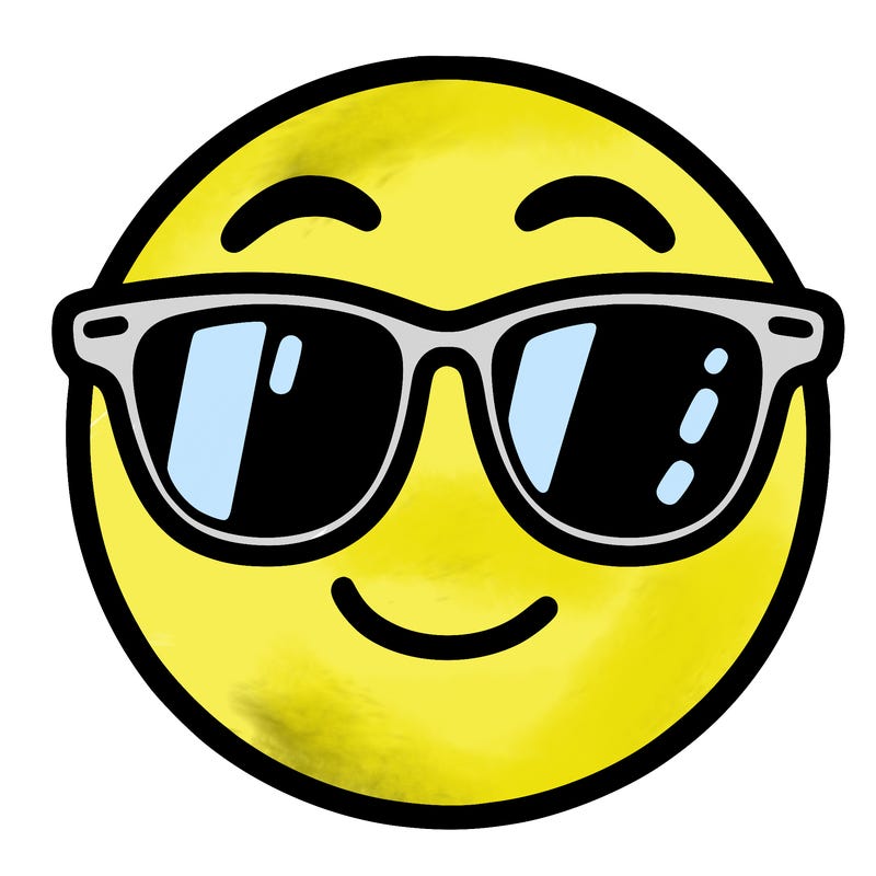 emoji with sunglasses