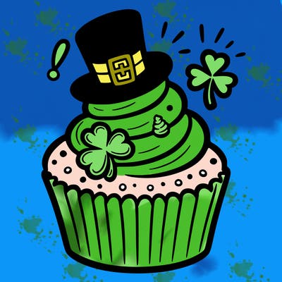 saint patrick’s day cupcake
