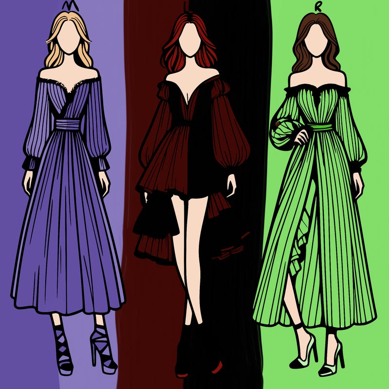 fashion models dresses