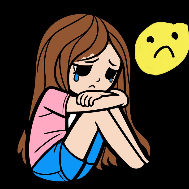 depressed girl