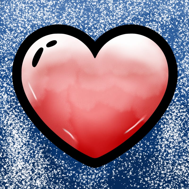 a blank heart