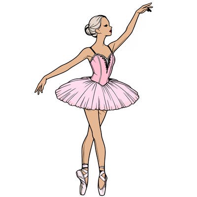 realistic ballerina