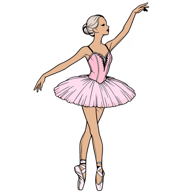 realistic ballerina