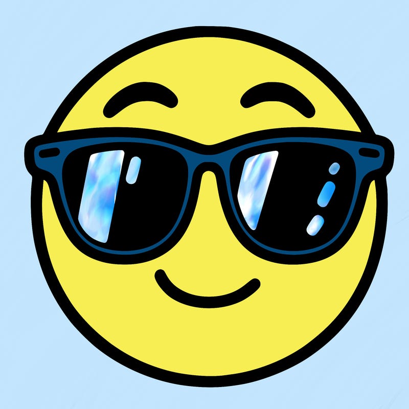 emoji with sunglasses