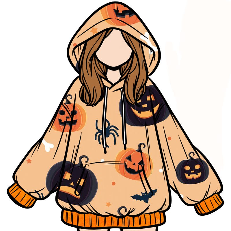 girl in oversized hoodie