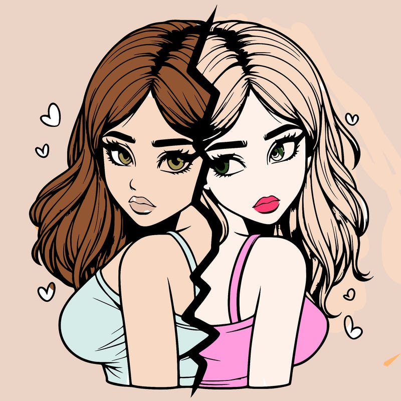 realistic girl split