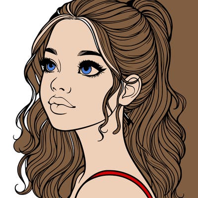 beautiful realistic girl