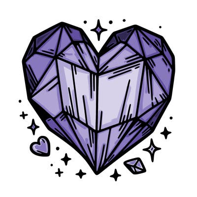 crystal heart