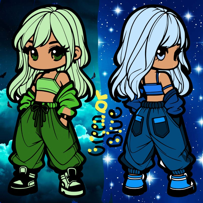 girl in crop top and baggy pants