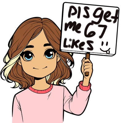 realistic girl holding up a sign