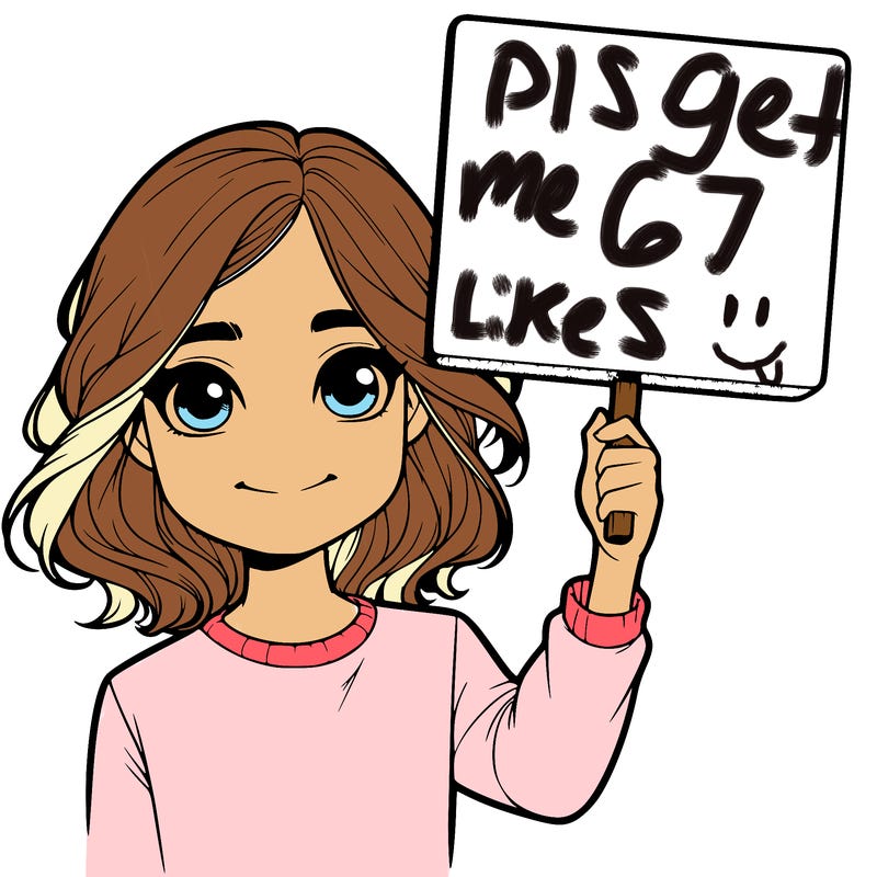 realistic girl holding up a sign