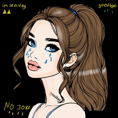 realistic girl with a ponytail on her hair and lips