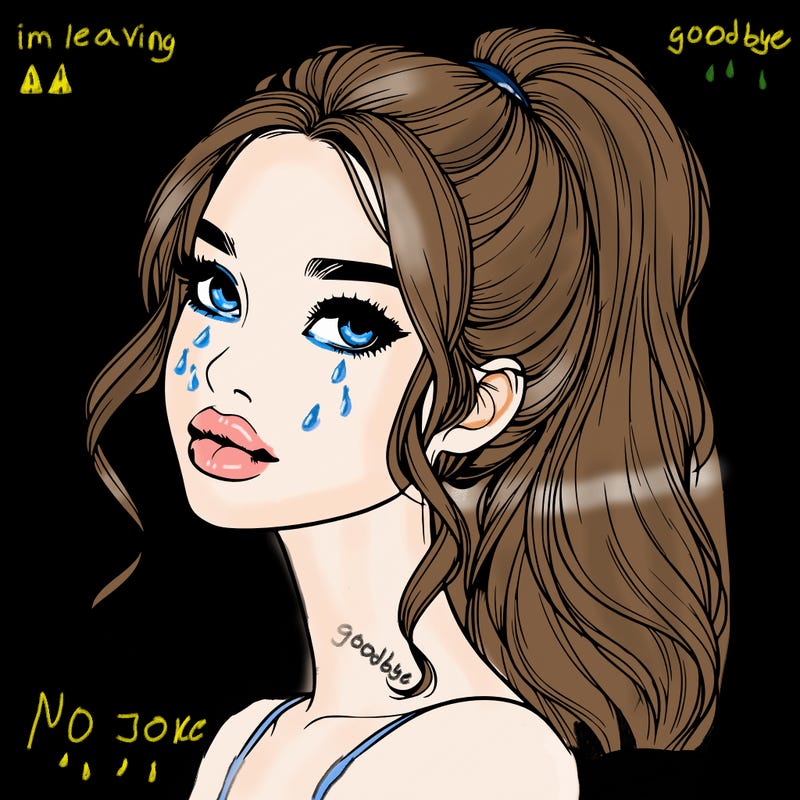 realistic girl with a ponytail on her hair and lips