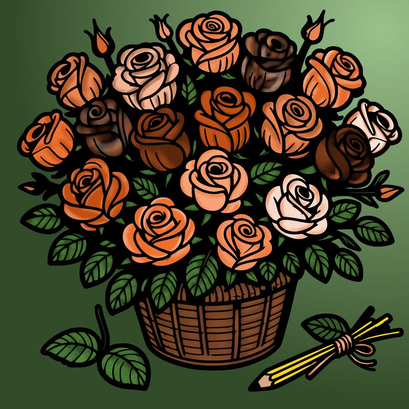 bunches of roses