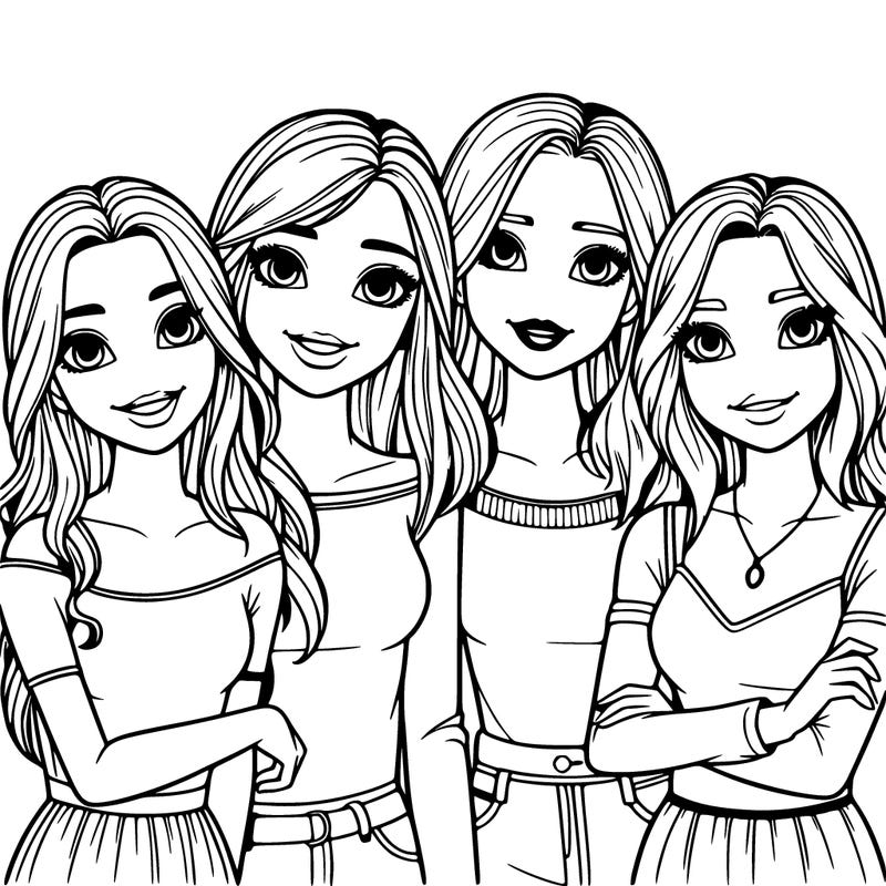 four realistic girl best friends