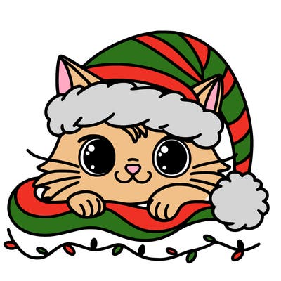 cat christmas