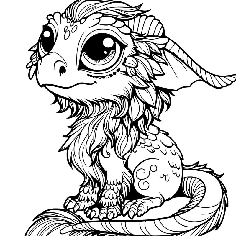 realistic magical creature with oversized features