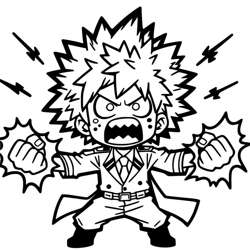 manga character bakugo