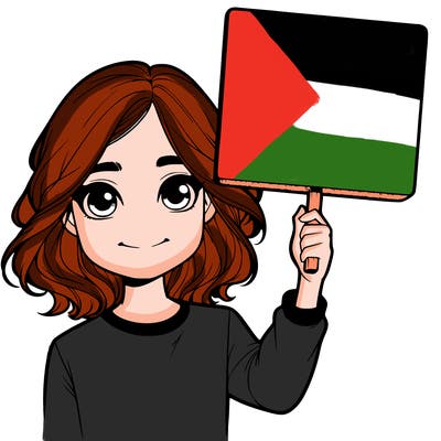 realistic girl holding up a sign