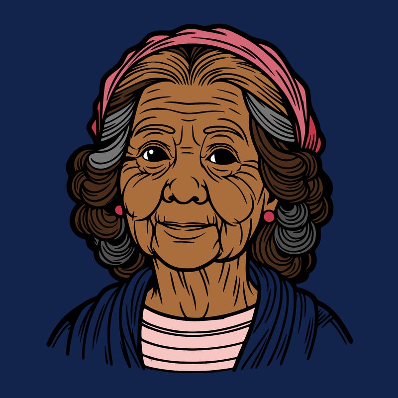 old lady realistic