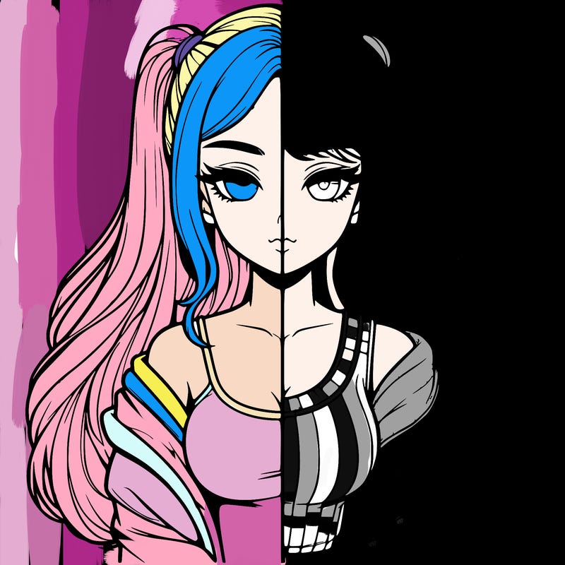 realistic girl split