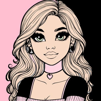 realistic pretty girl