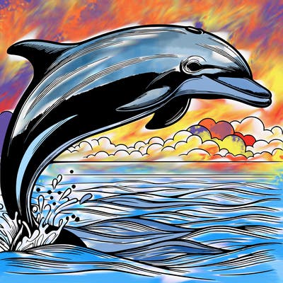 realistic dolphin
