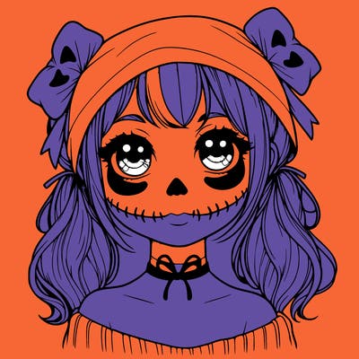 realistic girl halloween