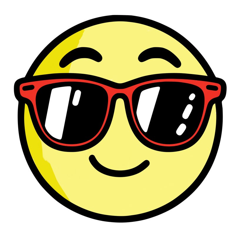 emoji with sunglasses