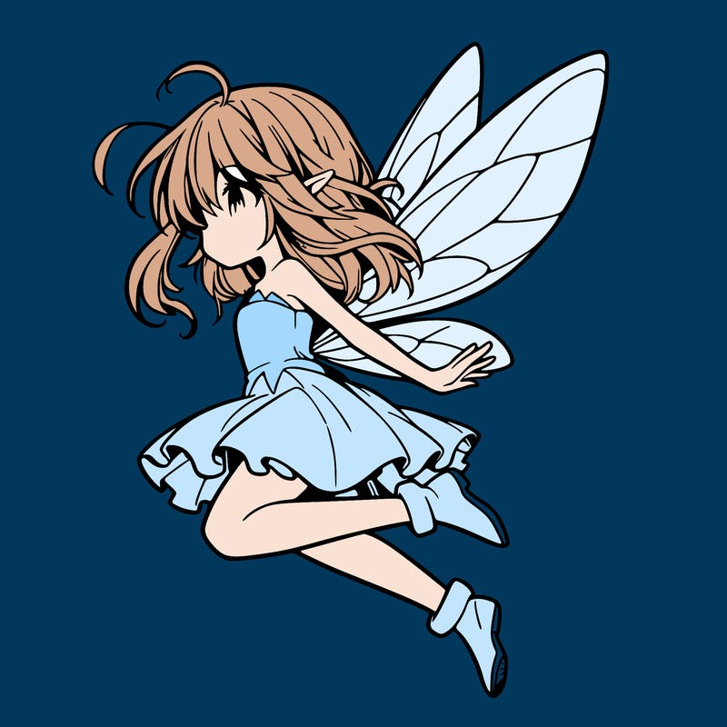 manga fairy flying