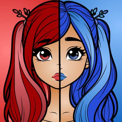 realistic girl split