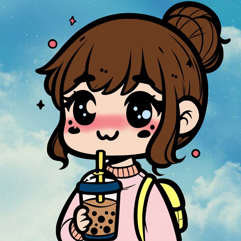 girl with boba