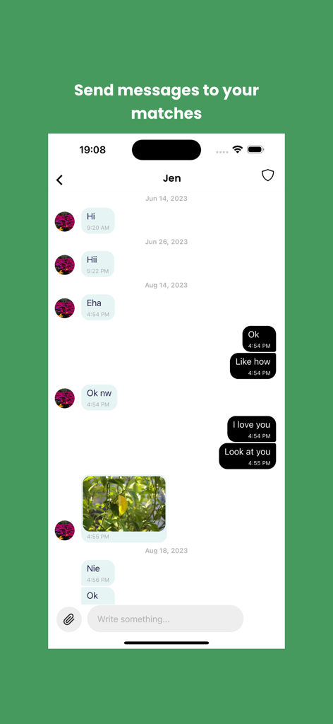 Tegar, an Ajolla App - Echtzeit-Chat-Oberfläche in der Tegar Social und Dating App für Nigerianer.