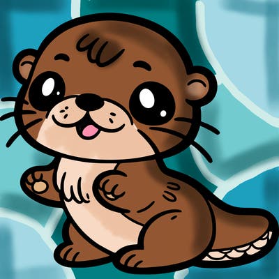 a super cute otter