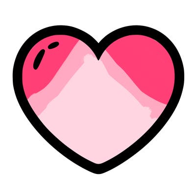 a blank heart