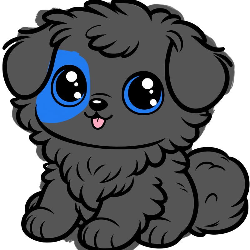 easy cute fluffy puppy