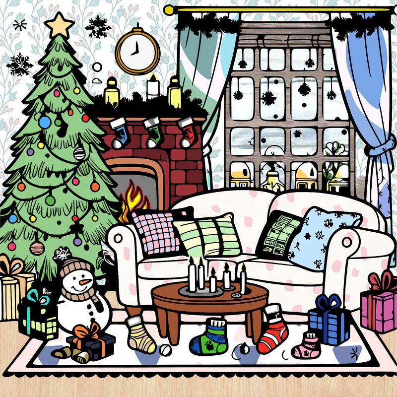 christmas living room