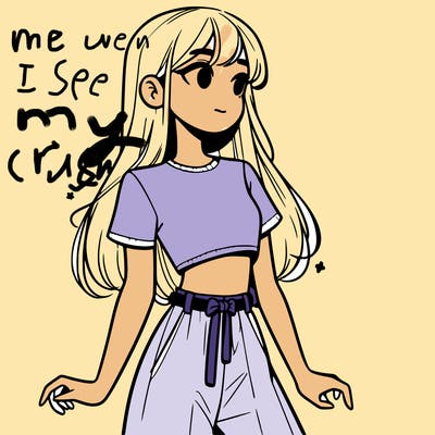 girl in a cute crop top