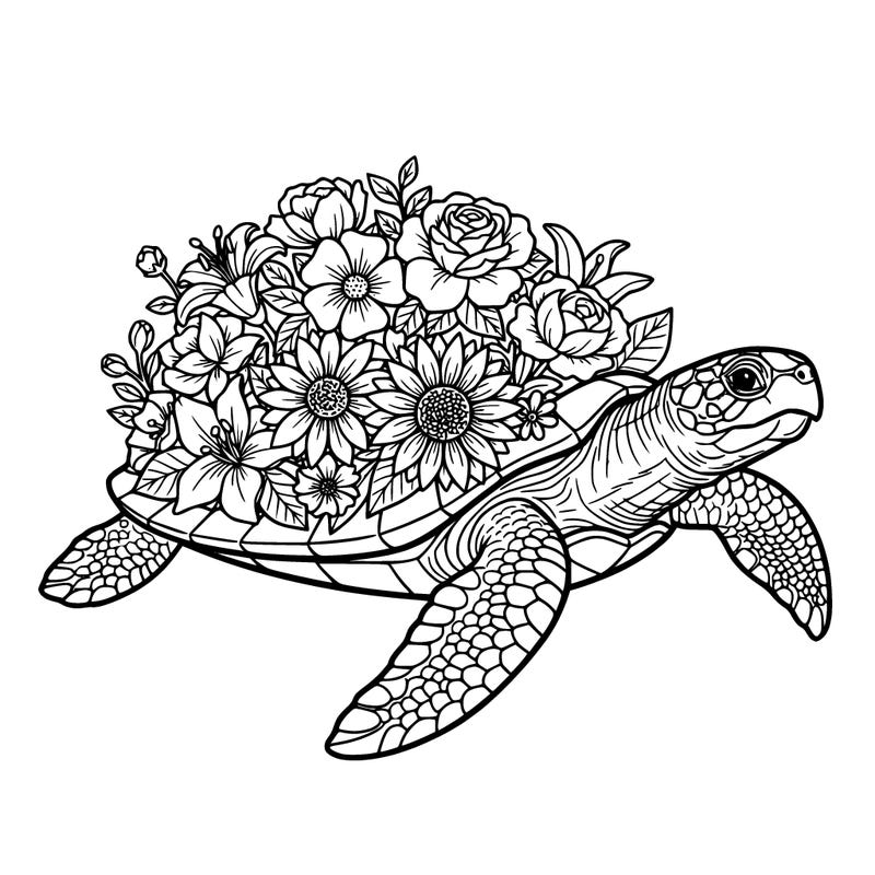 flower turtle