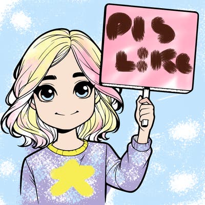 realistic girl holding up a sign